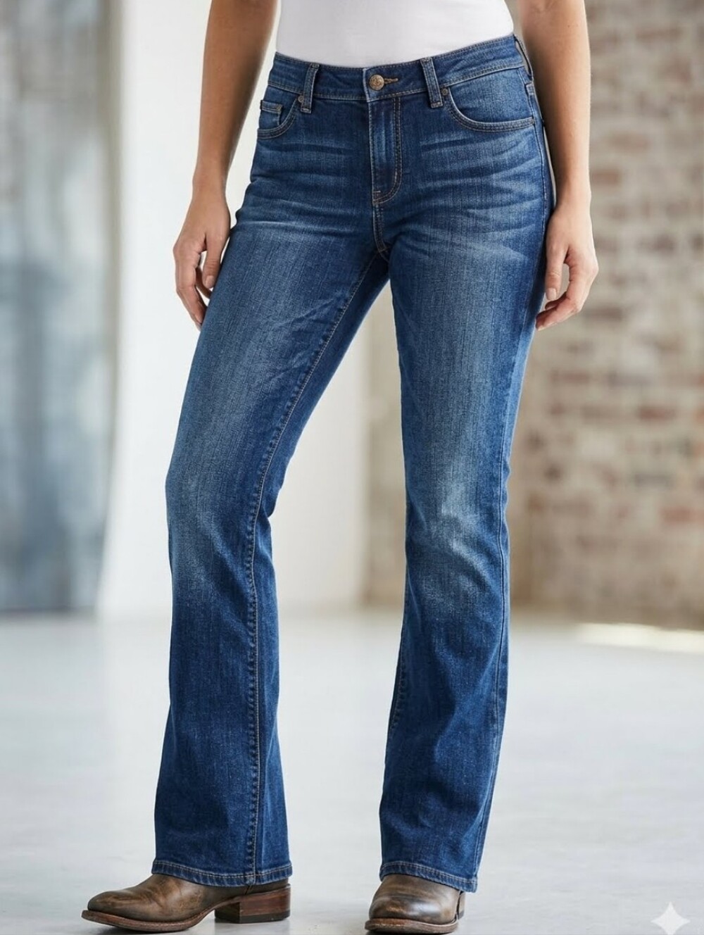 Lee Women's Dark Blue Boot Cut Jeans